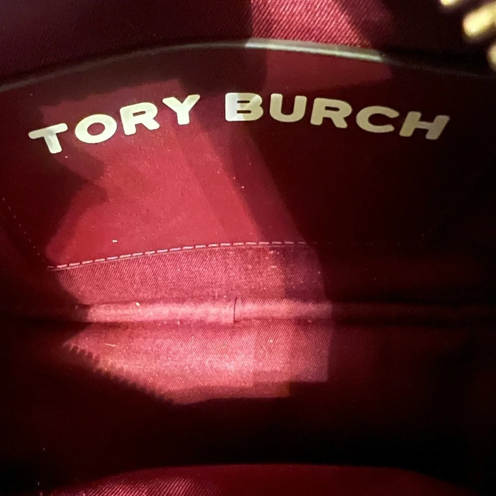 Tory Burch Gemini Link Burgundy Crossbody Bag